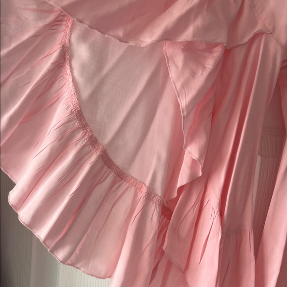 Fever Pink Ruffled Women's Blouse - Picture 2 of 5